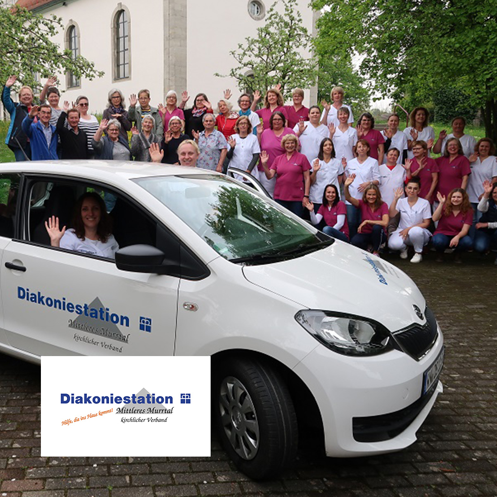 Team der Diakoniestation Mittleres Murrtal – engagierte ambulante Pflege mit Herz und Nähe.