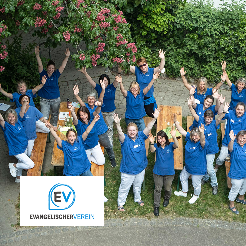 Gruppenbild der Mitglieder des Evangelischen Vereins Fellbach
